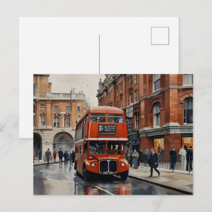 Cartão Postal arte de aquarela de Londres