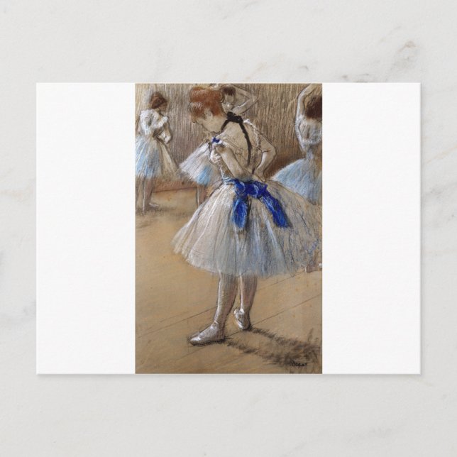 Cartão Postal arte de bailarina (Frente)