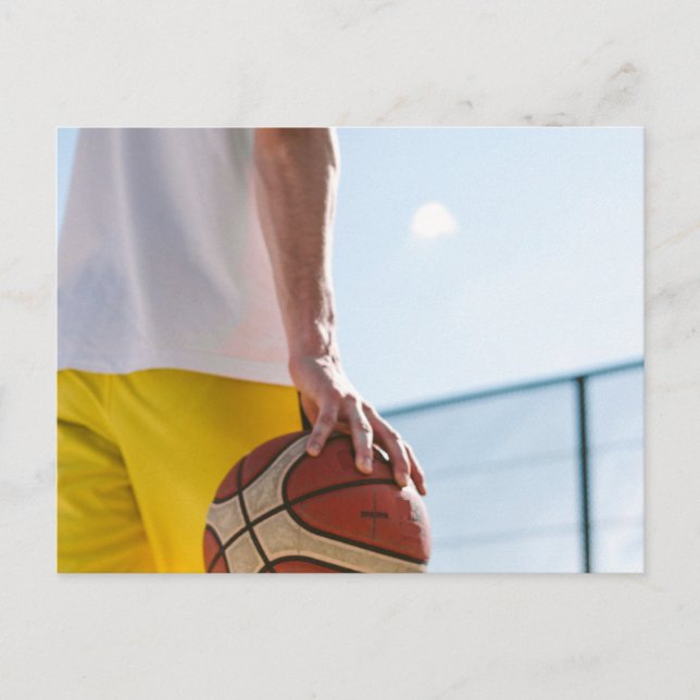 Cartão Postal Arte de Basquete (Frente)