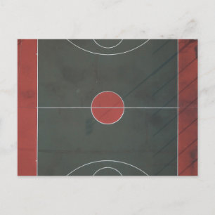 Cartão Postal Arte de Basquete Bonita