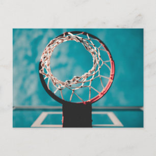 Cartão Postal Arte de Basquete Bonita