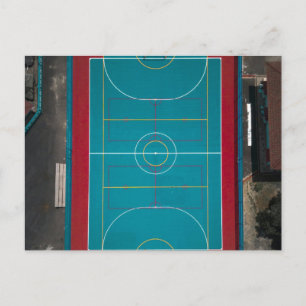 Cartão Postal Arte de Basquete Incrível