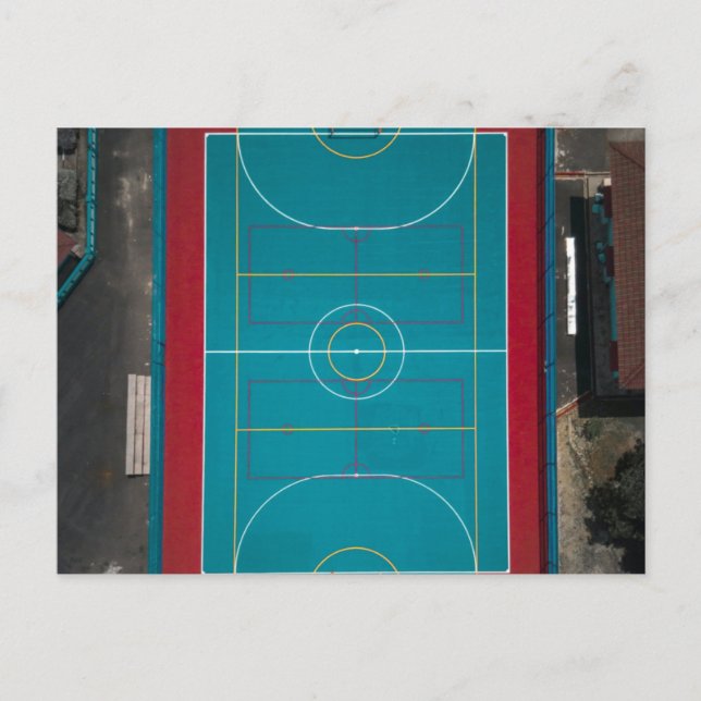 Cartão Postal Arte de Basquete Incrível (Frente)