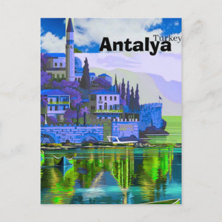 Cartão Postal Arte de cartão-postal de viagem de Antalya, Postca
