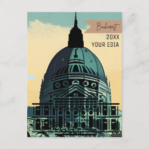 Cartão Postal Arte de cartão-postal de viagem de Bucareste Romên