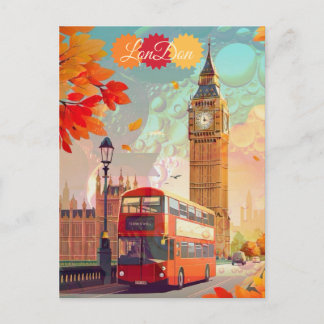 Cartão Postal Arte de cartão-postal de viagem de Londres, Arte d