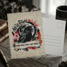 Arte de Colagem Punk Gótico Corvo
