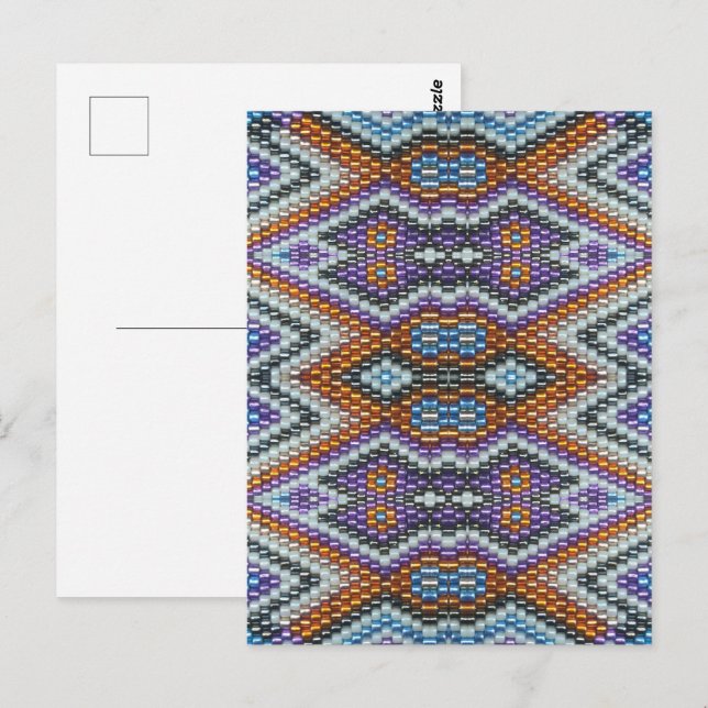 Cartão Postal Arte de Contas do Sudoeste (Frente/Verso)