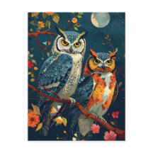 Arte de coruja-velha