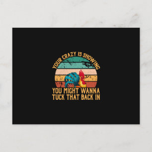 Cartão Postal Arte de Frango que Você Pode Adorar