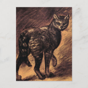 Cartão Postal Arte de Gatos - Arte Vintage - Steinlen