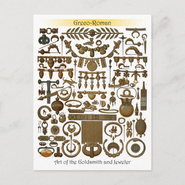 Cartão Postal Arte de Goldsmith e Jeweler (Greco-Roman) (Frente)
