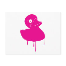Arte de Grafite de Pato de Borracha