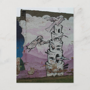 Cartão Postal Arte de Grafite Deep Ellum # 67
