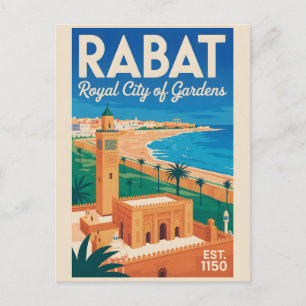 Cartão Postal Arte de Impressão de Poster de Viagem Retro de Rab