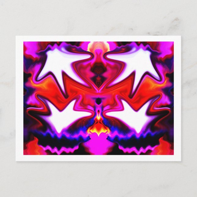 Cartão Postal Arte de mãos cicatrizadas (Frente)