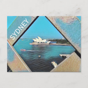 Cartão Postal arte de ópera sydney