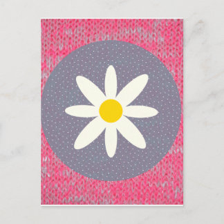 Cartão Postal Arte de Padrão de Queima Rosa Paz Amor Destino