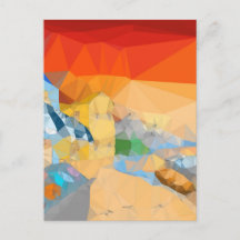 Arte de paisagem do pôr do sol na praia