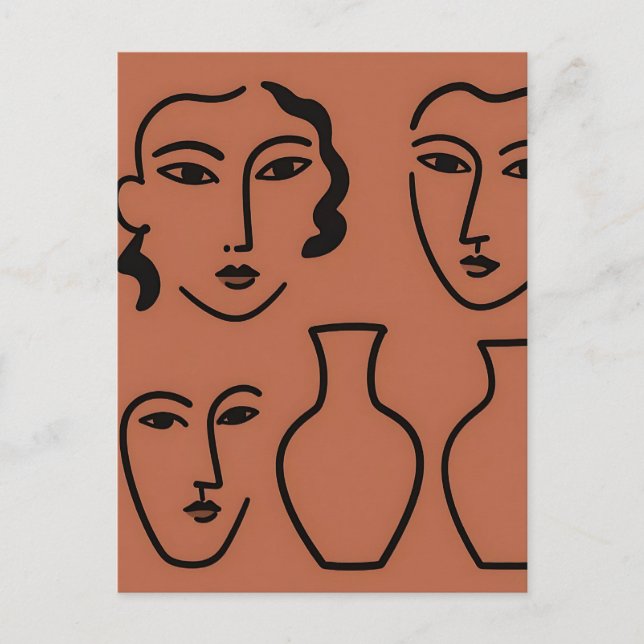 Cartão Postal Arte de Parede de Madeira (Frente)