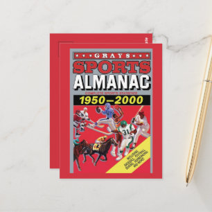 Cartão Postal Arte de Parede em Metal Almanaque Esportivo