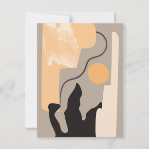 Cartão Postal Arte de parede minimalista