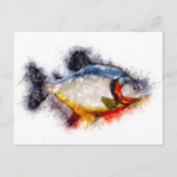 Arte de peixe monstro da Piranha de Bellying Verme
