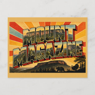Cartão Postal Arte de penhasco do pico mais alto do Arkansas no
