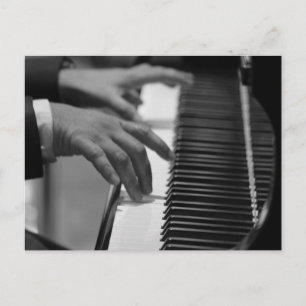 Cartão Postal Arte de Piano Incrível