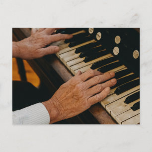 Cartão Postal Arte de Piano Legal
