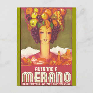 Cartão Postal Arte de Poster de Viagem Antigo de Marano, Itália