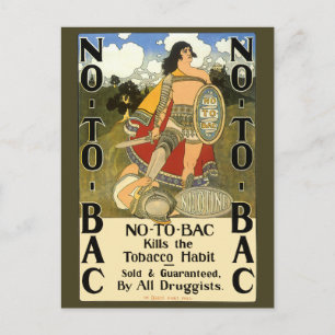 Cartão Postal Arte de rótulo de produto vintage, não ao tabaco,