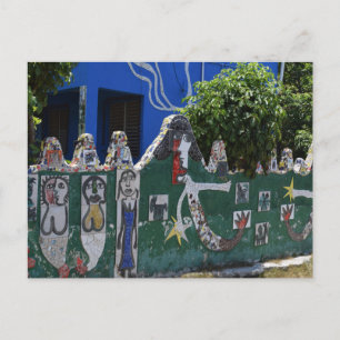 Cartão Postal Arte de sereia de cerca de azulejos em Cuba