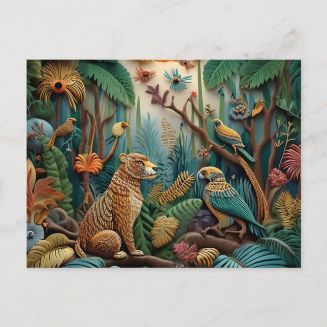 Cartão Postal Arte de String AI (Frente)