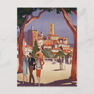 Cartão Postal Arte de Verão Vintage Grasse