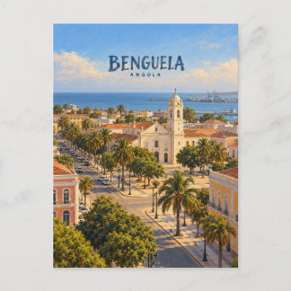 Cartão Postal Arte de Viagem Pintura de Benguela