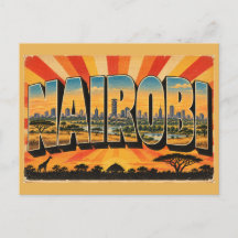 Arte de Viagem Vintage da Savana da Silhueta de Na