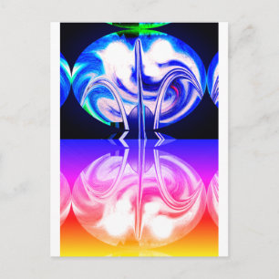 Cartão Postal Arte de vida alienígena