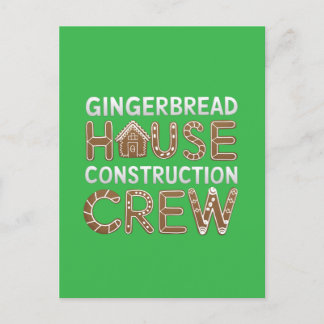 Cartão Postal Arte Digital Da Tripulação De Construção De Ginger