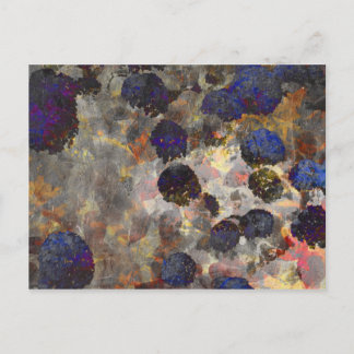 Cartão Postal Arte digital de fundo do padrão floral/floral