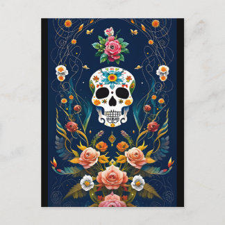 Cartão Postal Arte do Crânio do Açúcar - Comemorar a Tradição
