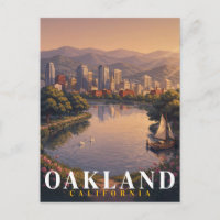 Arte do Horizonte do Lago de Oakland Califórnia