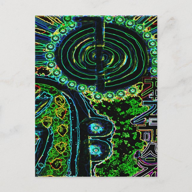 Cartão Postal Arte do mistério (Frente)