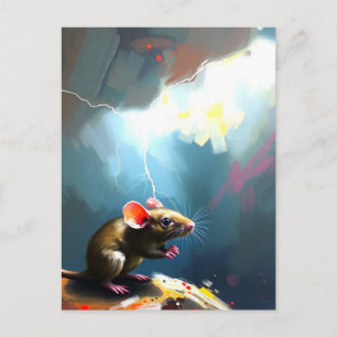 Cartão Postal Arte do mouse