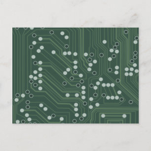Cartão Postal Arte do Padrão de Fundo do Conselho de Circuito V