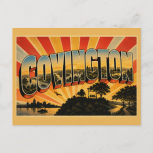 Cartão Postal Arte do Parque da Confluência do Rio de Covington