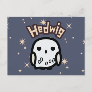 Cartão Postal Arte do Personagem Cartoon da Hedwig