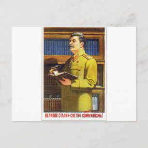 Cartão Postal arte do poster de stalin