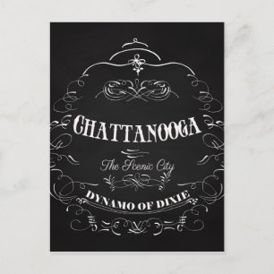 Cartão Postal Arte do Tennessee na cidade de Chattanooga - A cid
