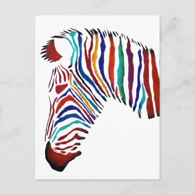 Cartão Postal Arte Elétrica na Rua Zebra (Frente)